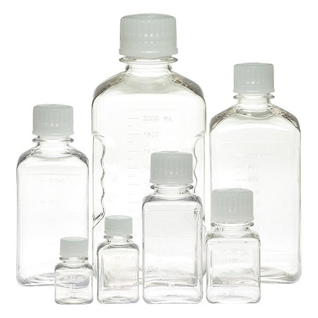 Zoro Select Media Bottle, PETG, 218 mm H, PK24 PGC1000MS-C