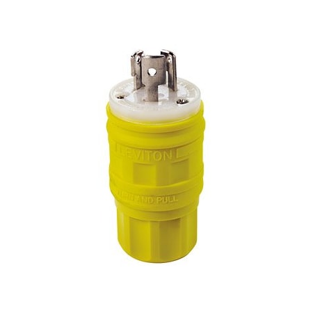 Leviton Industrial Grade Wetguard Plug 15 Amp, 250 Volt 24W49