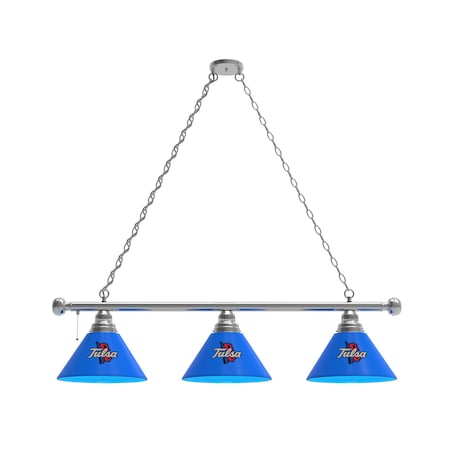 Holland Bar Stool Co Tulsa 3 Shade Billiard Light, Chrome Fixture BL3CHTulsaU