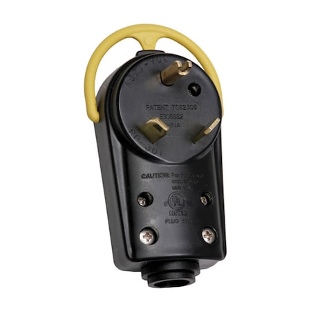 Arcon Arcon 18203; 30 Amp; 3-Terminal Generator Replacement Plug; with Easy-Grip Handle 18203
