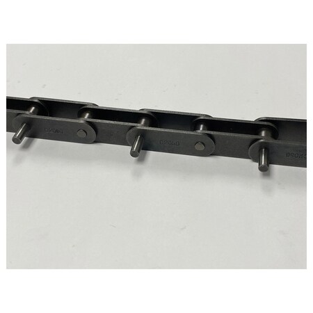 Hkk Chain HKK Double Pitch Riv Standard Conveyor w/D-1 Att Every 2nd P on Pin Link, 1.25P, .4 Dia x 3/8 W DC050RD1E2P