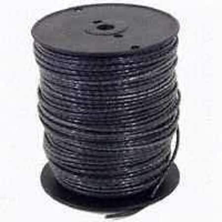 Southwire THHN; THWN-2 Building Wire, Copper, 6 AWG, 1C, Black, Stranded, 500 ft 6BK-STRX500