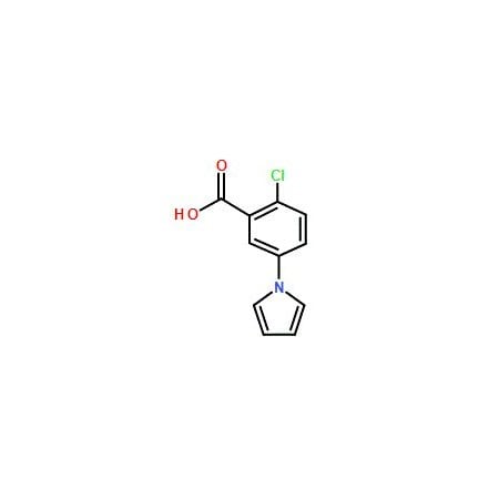 Ak Scientific 2-Chloro-5-pyrrol-1-yl-benzoic acid (100mg), CAS 53242-68-5 5055AE-100mg