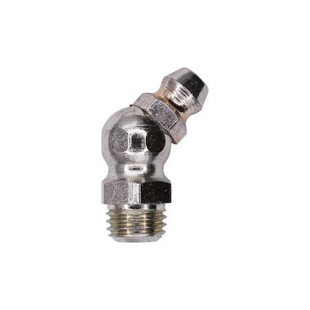 Auveco Grease Fitting 8mm-1.0 45 Degree DIN 71412 (7445), 10PK 11777