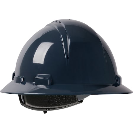 Dynamic Vented, Full Brim Hard Hat w/HDPE Shell, 4-Point Textile Suspension and Wheel Ratchet Adj. 280-HP641RV-08