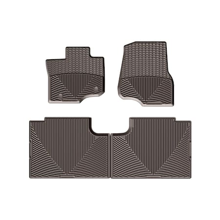 Weathertech Cocoa, Front and Rear All Weather Floor Mats W345CO-W358CO