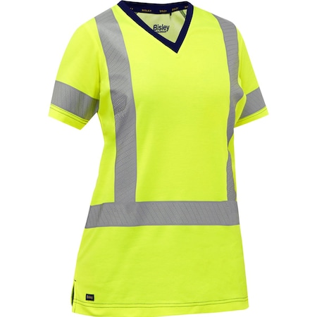 Bisley ANSI Type R Class 2 Women's Short Sleeve T-Shirt 313W1118H-Y/L