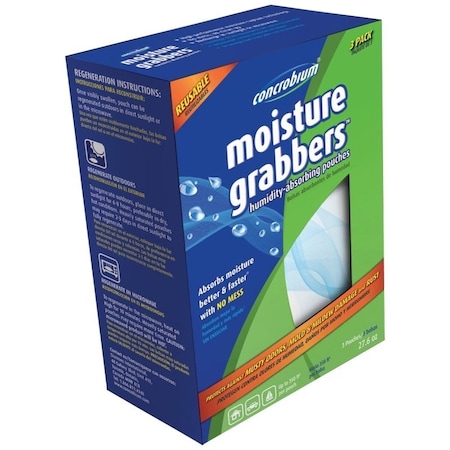 Concrobium Moisture Grabber, 276 oz Pouch, Solid, Odorless 745-3276