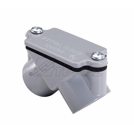 Topaz Pull Elbow, PVC, 1/2" 1091