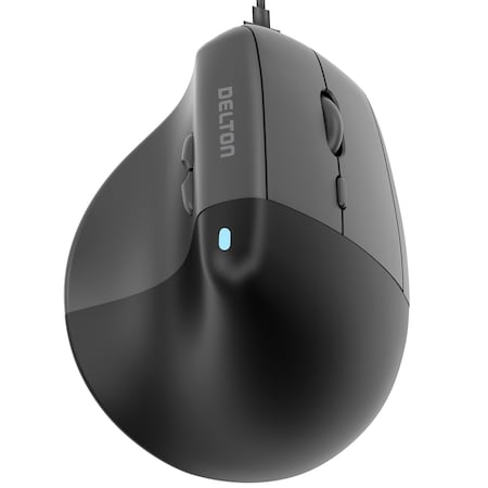 Delton Ergonomic Wired Mouse, Black S38