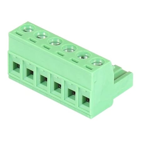 Antaira 6-Pin Green Terminal Block for Switches TB-6P-Male (25pc bag)