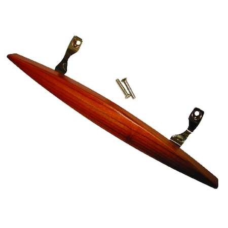 Barton Kramer 0.75 in. L Chrome Brown Wood Patio Door Handle Set 449C