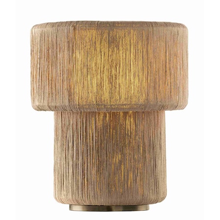 Troy Lighting Kenai 17in wide 1 Light Table Lamp in Patina Brass PTL2020-PBR