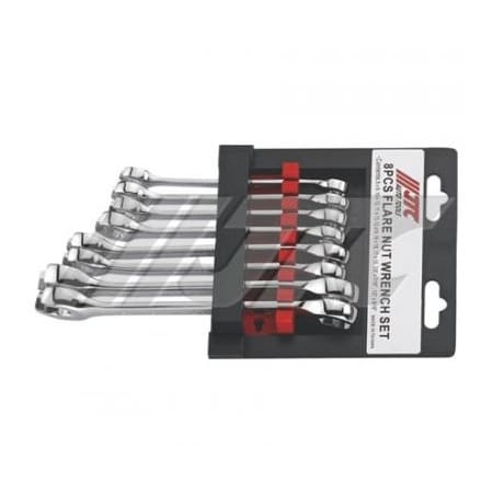 Jtc Auto Tools 6-piece flare nut wrench set, line wrench set 18216