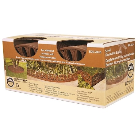 Dewitt EDGE SCROLL DECO LT BROWN 20FT SDE-20LB