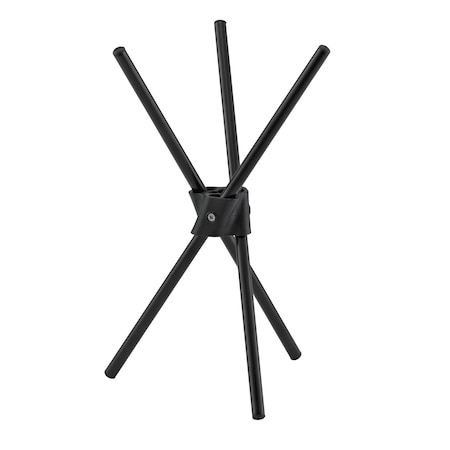 Service Ideas Collapsible Tray Pod Riser, 10in , Black TRP10BL