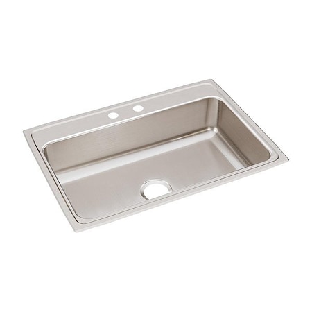 Just Manufacturing Bowl Drop-In Sink, 31"x22"x7.625", Gray SL2131A4-J