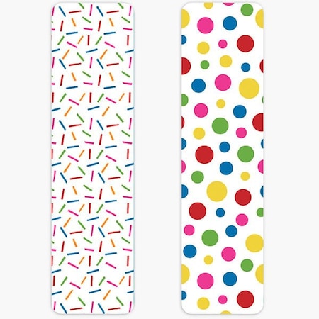 Nashville Wraps Rainbow Confetti Cookie Backer Cards, 2 x 7.5, 25PK GCBRC27