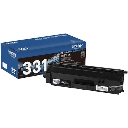 Brother Brother Genuine TN331BK Black Toner Cartridge - Laser - 2500 Pages - Black - 1 Each TN331BK
