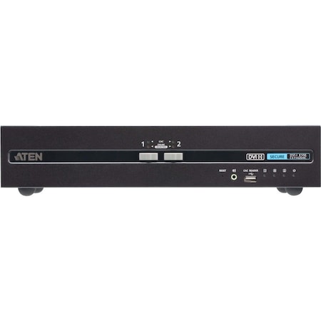 Aten 2-PORT USB DVI DUAL DISPLAY PP4.0 SECURE KVM W/ CAC SUPPORT CS1142D4C
