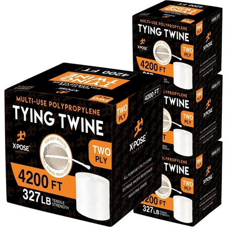 Xpose Safety 2 Ply Polypropylene Tying Twine 4200 ft., 4PK 2PT-4200-4-X-S