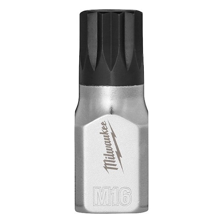 Milwaukee Tool Bit Socket, 3/8" Drive, Chrome, S2 Steel 45-34-1148
