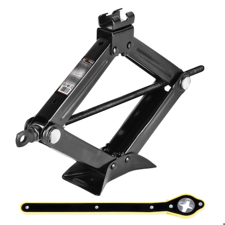 Av Steel Scissor Jack for Car, 2 Ton 4,409 lbs Capacity AV-200101