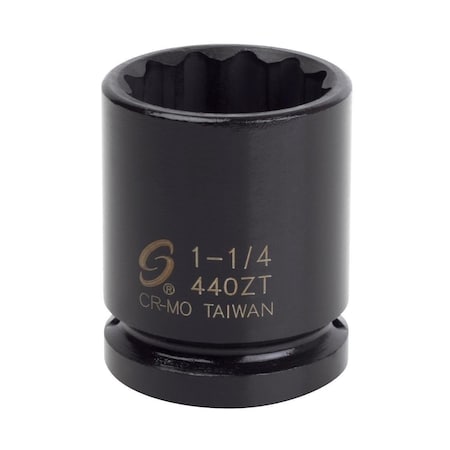 Sunex 3/4 in Drive 1-1/4 in 12 Pt. Thin Wall Impact Socket 440ZT