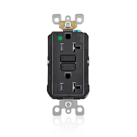 Leviton Receptable Outlet, Hospital Grade, Black AGTR2-HGE