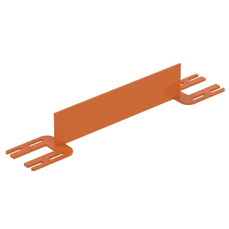 Vestil TOEBOARD FOR PIPE SAFETY RAILING 24 INCHES ORANGE VDKR-2-TB-OR