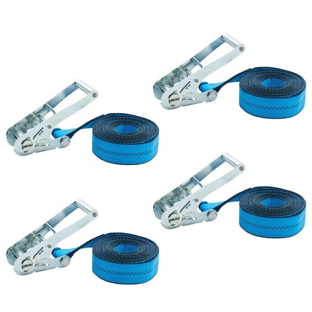 Mytee Products 2 in x 20 ft Endless Ratchet Tie Down Strap - Blue Heavy Duty Webbing, 3,333 lbs WLL, 4PK RS220ENDL-Bx4