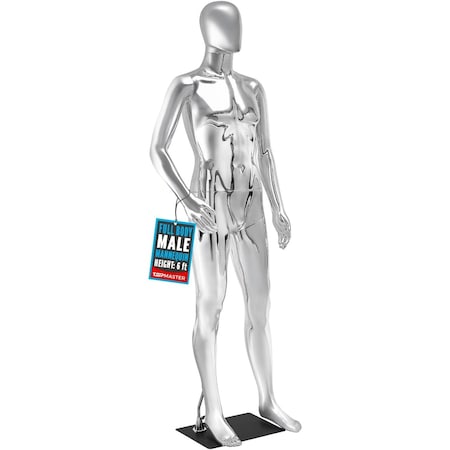 Topmaster Male Mannequin Premium Quality Construction, Detailed Dimensions for Realistic Proportions, Sturdy TPMANQMALSI8