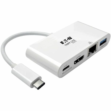 Tripp Lite USB C TO HDMI MULTIPORT VIDEO ADAPTER CONVERTER 1080P W/ USB-A HUB, USB-C PD CHA U444-06N-HGU-C
