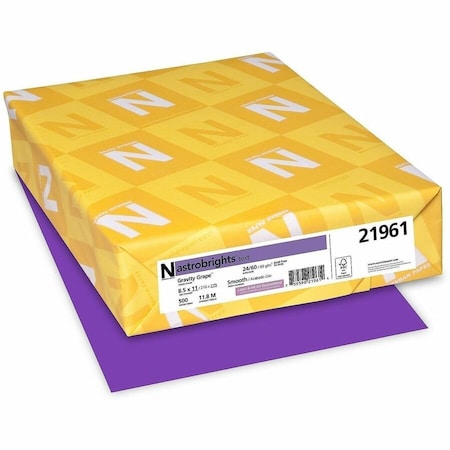 Astrobrights Laser, Inkjet Colored Paper Gravity Grape Purple, Grape, 500PK WAU21961