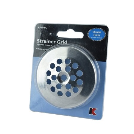 Keeney Mfg Strainer Dome Cover with Screw, Metal, Polished Chrome K5064PC