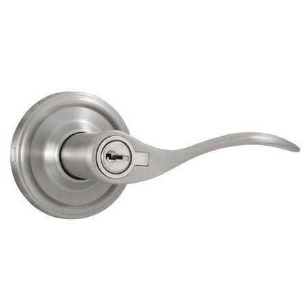 Weslock RH Bordeau Entry Lock ADJ Latch Full Lip Strike Satin Nickel R0640UNUNSL23