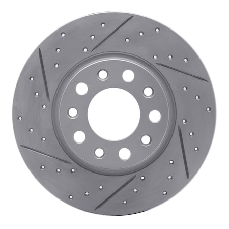 Dynamic Friction Co DFC Geoperformance Rotor - Drilled and Slotted 830-42012L
