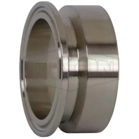 Dixon Clamp Adapter, 1-1/2 in, Clamp x SCH 10S Weld Adapter, 316L SS, Domestic B19MPX-R150