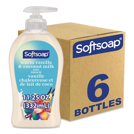 Softsoap Liquid Hand Soap Pumps, Vanilla and Coconut, 11.25 oz, 6PK US07059A