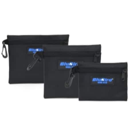 Blubird Work Gear Multi-Purpose Clipon Zip Bags, 3PK BLBBBTB13