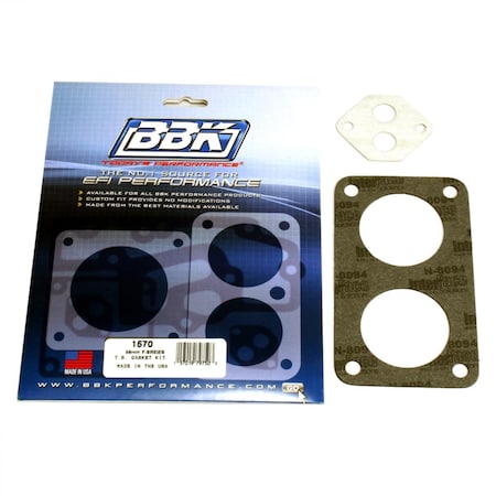 Bbk Performance 56 mm Throttle Body Gasket Kit for 1987-1996 Ford F Series Truck Twin 1570