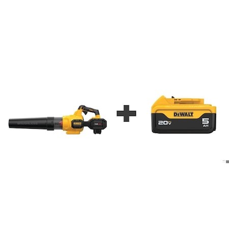 Dewalt 20V MAX XR(R) 20 V Battery Powered Leaf Blower Kit, 600 cfm, 125 mph, Battery Included DCBL772B / DCB205