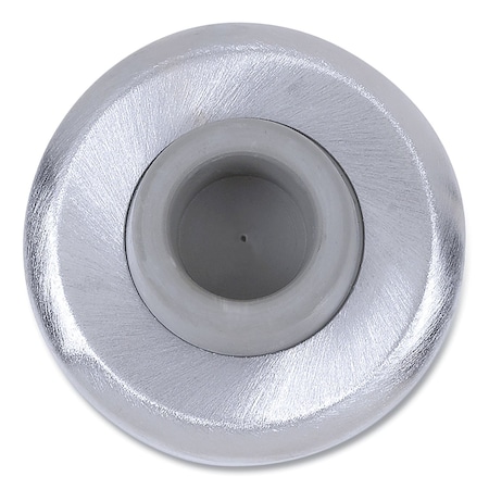 Tell Concave Wall Bumper, 5 x 2 x 6, Satin Chrome DT100084