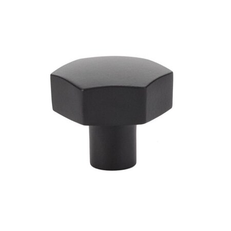 Kd Mobiliario 1.5 in. Mod Hex Cabinet Knob Flat, Black KD2046397