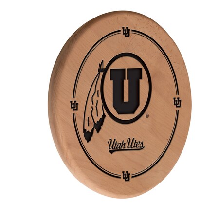 Holland Bar Stool Co University of Utah 13" Laser Engraved Solid Wood Sign WSgnLNatUtahUn