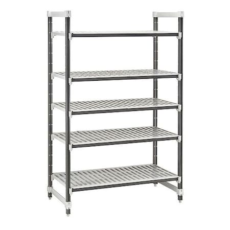 Cambro Shelving Unit, 48 in L, Speckled Gray EXU244872V5480