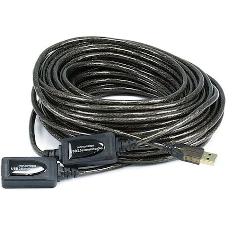 Monoprice 65ft 20M USB 2.0 A Male to A Female Active Extension / Repeater Cable 7533
