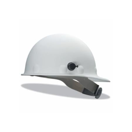 Honeywell Fibre-Metal Roughneck P2 High Heat Protective Cap, SuperEight Ratchet with Quick-Lok, White 280-P2HNQRW01A000