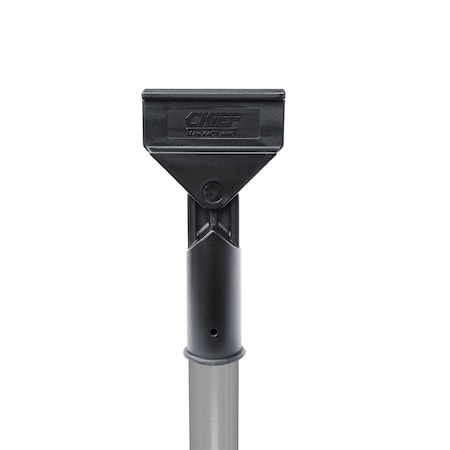 Chief Clean Power Stick dust mop handle on 60" gray steel handle, 12PK PWRSTICKSTEELGR