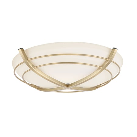 Good Housekeeping Kingsley bath fan w/light in Satin Brass 81032